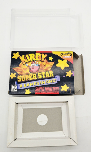 Original Kirby Super Star SNES Super Nintendo Box und Tray OHNE SPIEL oder HANDBUCH - Bild 1 von 12