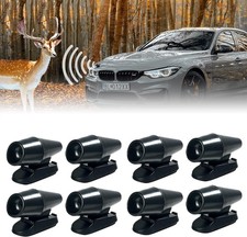 8pcs Deer Warning Whistles for Cars Trucks Motorcycles Animal Alert Device Black