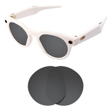 EYAR Polarized Replacement Lenses for Oakley Meta HSTN OW8002 51 Carbon Black