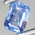0.19ct t.w 3.9x2.7mm Octagon Natural Ocean Blue Sapphire, Ceylon