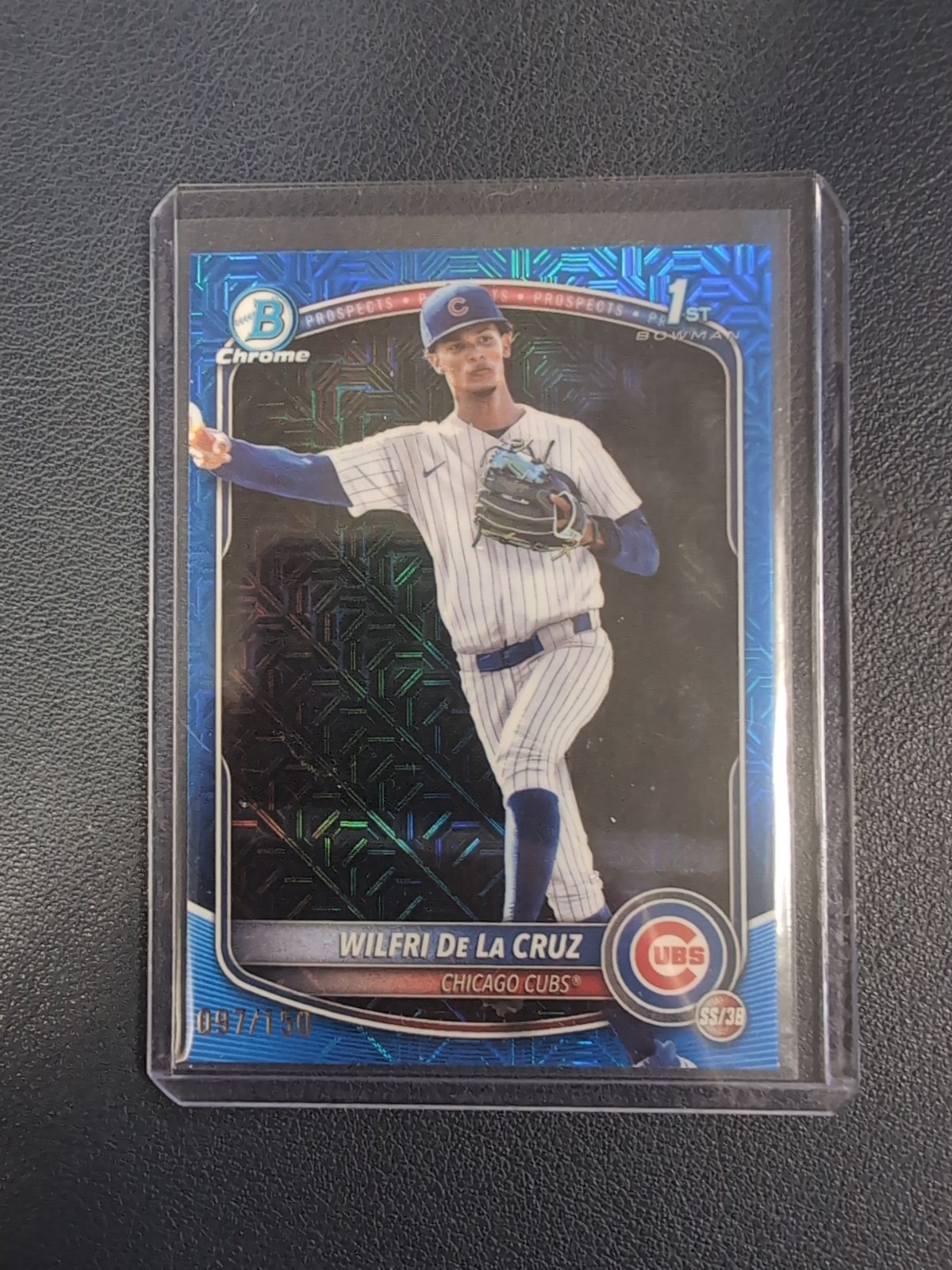 2025 Bowman Chrome Mega Box Wilfri De La Cruz #BCP-209 Blue Refractor #97/150