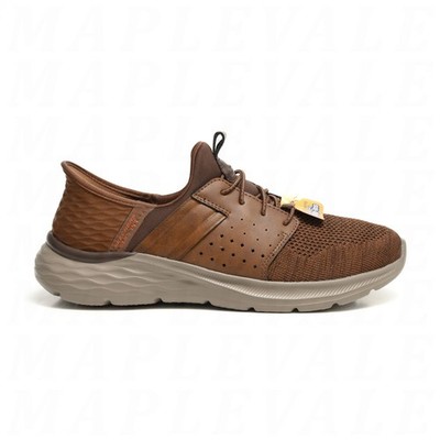 Skechers Garner Newick Men's Slip-in Shoes Comfort Sneakers 210803 ACDB Brown