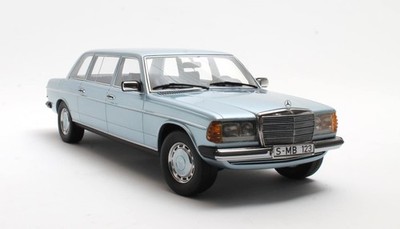 1978 Mercedes Benz 250 W123 Lang Limousine Blue in 1:18 scale by