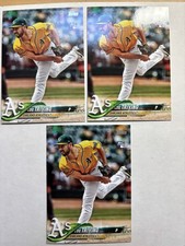2018 Topps Update Lou Trivino RC Lot Of 3 Cards