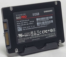 Samsung 860 PRO 512GB 2.5" SATA SSD Solid State Drive MZ-76P512 96%+ HEALTH