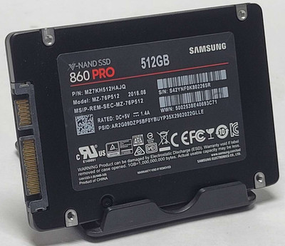 Samsung 860 PRO 512GB 2.5'' SATA SSD Solid State Drive MZ-76P512 96%+ HEALTH