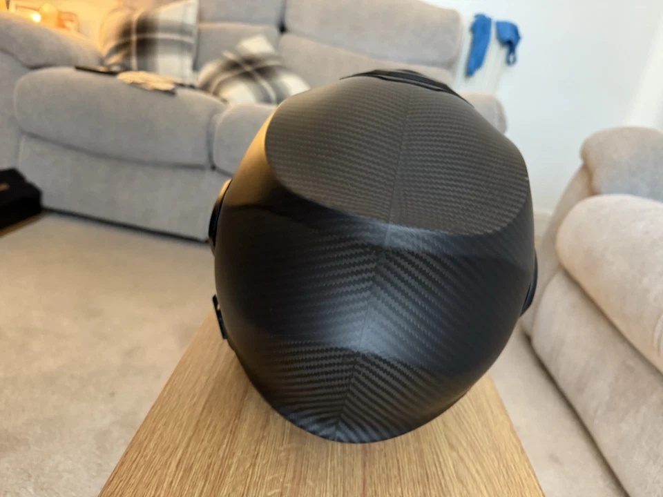 Scorpion Exo-tech Evo Modular Motorcycle Helmet, Carbon, Size L, Matt Black. - Image 4 of 4