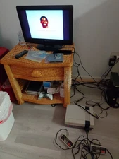 NES console Complete With 2 Controllers And Video Games Tested Works!