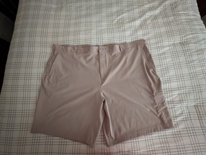 Nike Golf Shorts Mens  Tan Dri-Fit Flat Front Performance Golfing