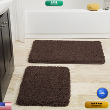 2 Piece Bathroom Rug Set - 32X21 Inch And 24X17 Inch Memory Foam Bath Mats