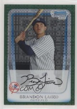 2011 Bowman Chrome Prospects Green X-Fractor Brandon Laird #BCP214 9aj
