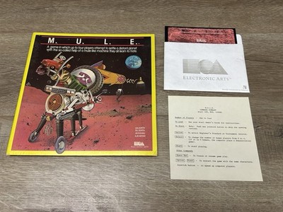 Rare Vintage M.U.L.E. Atari 400, 800, 1200XL Home Computer Game
