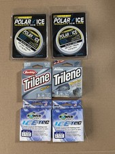 Lot of Ice Fishing Line.POLAR ICE-Power pro, Berkley Trilene-NEW