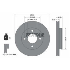 2x Bremsscheibe vorne für Smart Forfour 454 | 26233498