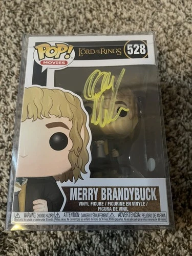 Dominic Monaghan Lord Of The Rings Merry Brandybuck #528 Signed Funko JSA