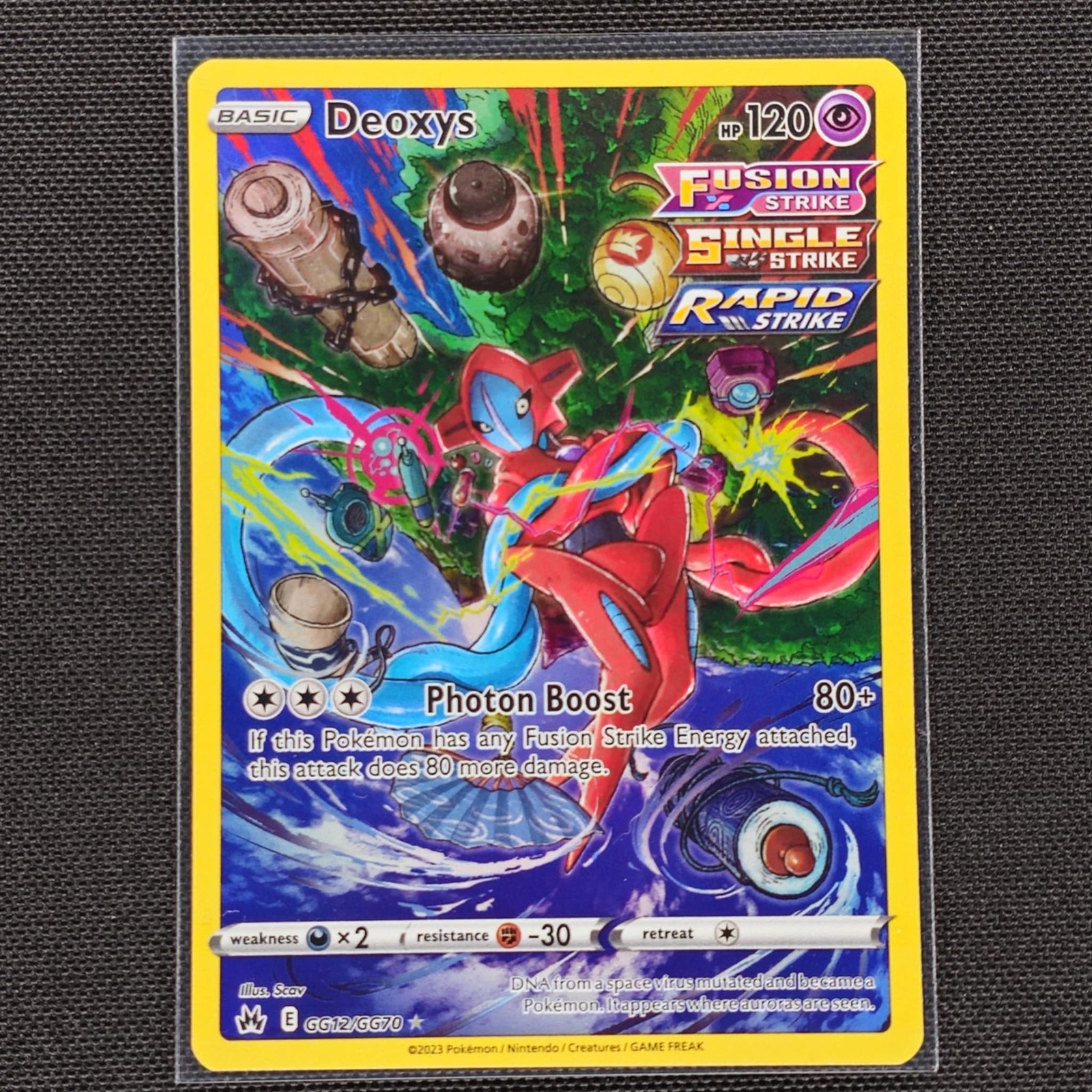 Deoxys - GG12/GG70 - Holo - Crown Zenith Galarian Gallery - Pokemon Card - NM/M