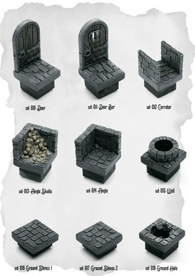 Dungeon Blocks Türen & Boden Funktionserweiterung (UD 010 bis UD 018)