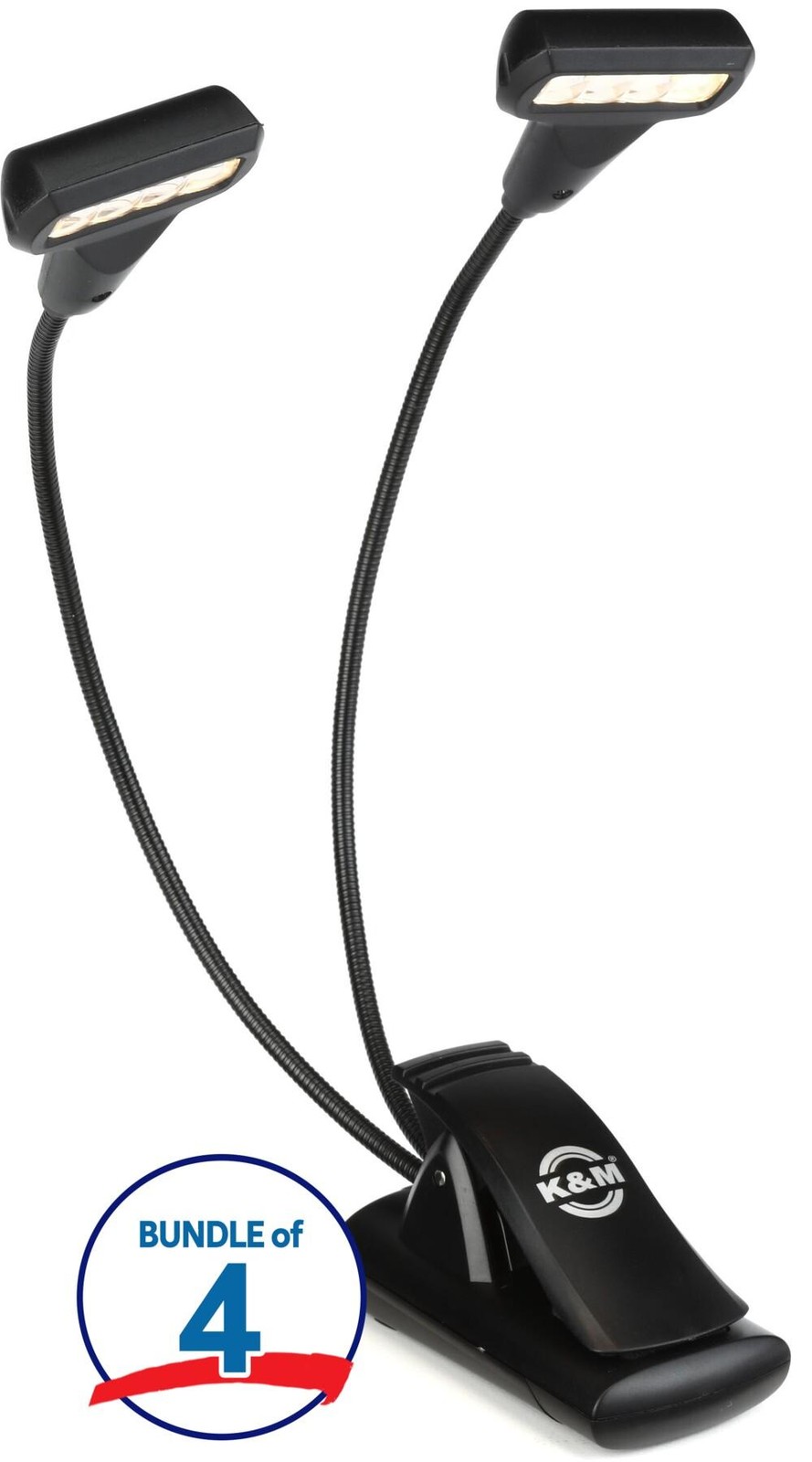 K-M 12273 Двойная светодиодная подсветка пюпитра FlexLight модели T 4 штуки 16090₽