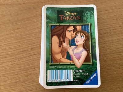 Quartett Kartenspiel Spielkarten Disney s Tarzan von Ravensburger 1999