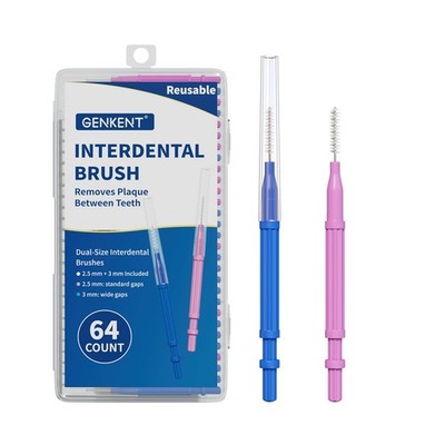 Interdental Brushes for Braces 64 Pieces, Interdental Brushes Between Teeth f...