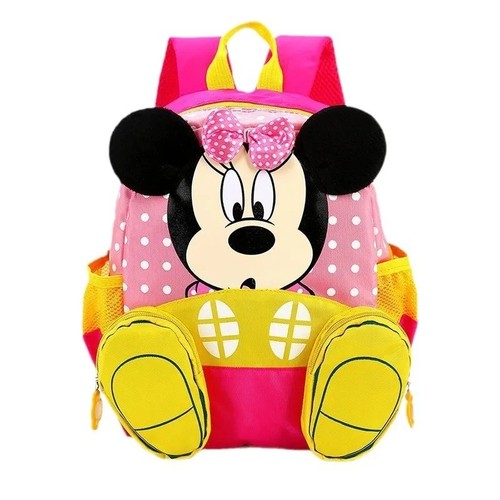 Disney Kids Minnie Mouse Backpack Pink Girls School Bag School Satchel - Picture 7 of 8