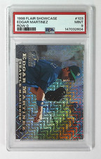 1998 Fleer Flair Showcase Edgar Martinez Row 0 Showcase /2000 Mariners PSA 9