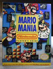 Mario Mania Nintendo Player's Guide Strategy Book w Poster Complete