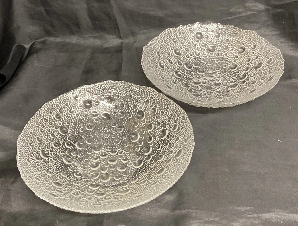 2 Sklo Union Glass Bowl Asteroid Bubble Pavel Panek Czech 1960s (20cm wide) - Image 2 of 4