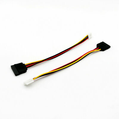 Mini 4pin Floppy FDD Female (SP4) to SATA 15pin Female Power Adapter Cable