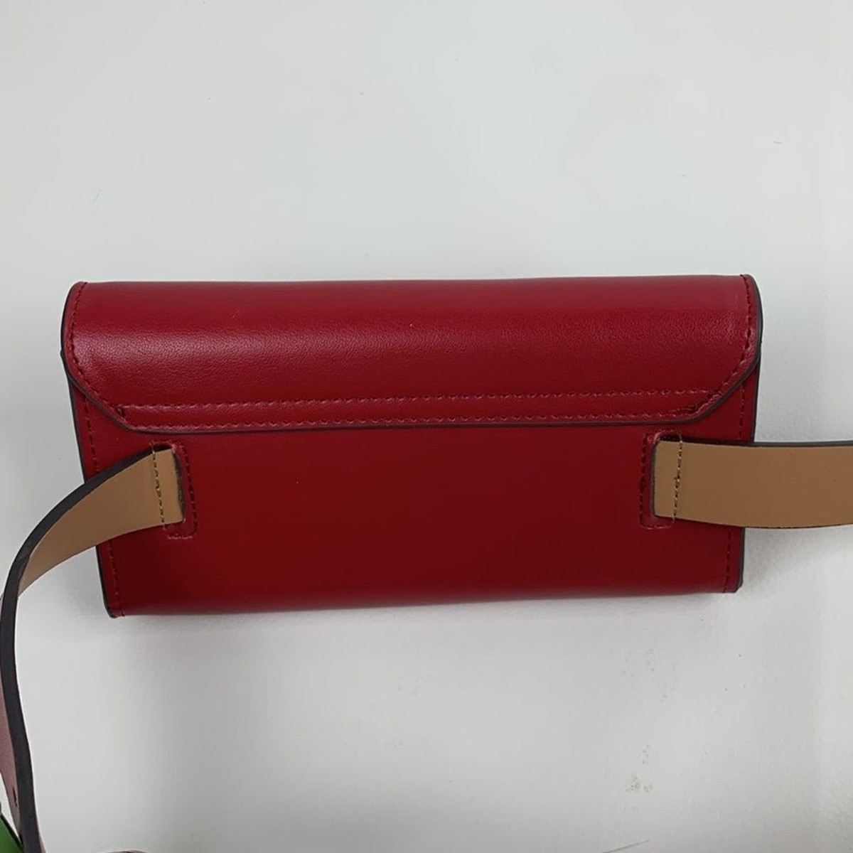 Kate Spade Red Leather Bow Crossbody Belt Waist Bag S/M  display picture 1