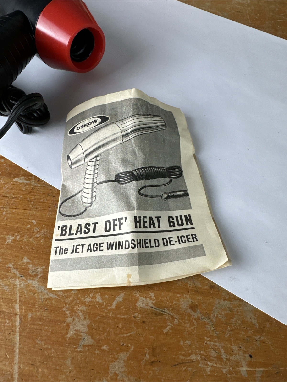 NOS Vintage BLAST-OFF Chevy/GM Ford Mopar Hot Rod Auto WINDSHIELD DE-ICER GUN