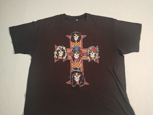 Maglietta vintage effetto invecchiato Guns N' Roses 1987 Appetite For Destruction M/L Band  - Foto 1 di 22