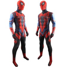PS5 Miles Morales Spider-Man Jumpsuit Suit Cosplay Costume Superhero Adult Kids