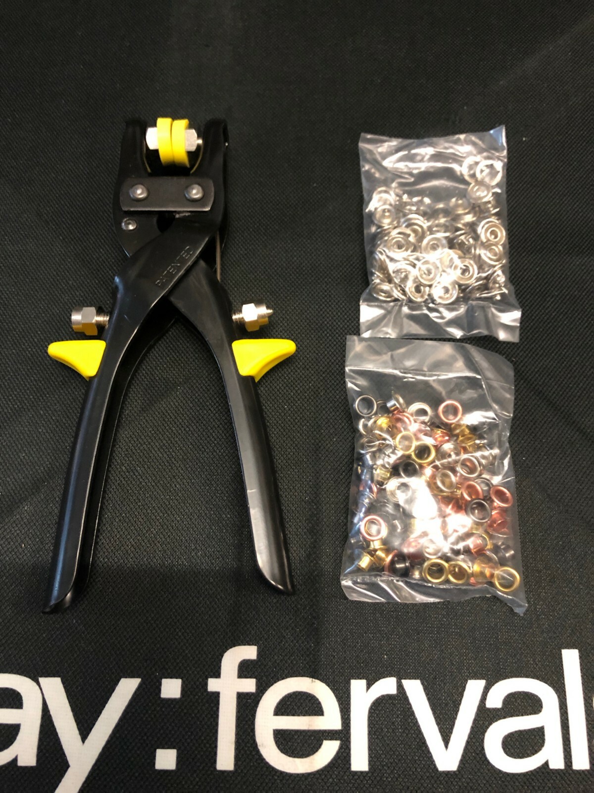 Kit Pinza A Pressione Per Bottoni Automatici E Occhielli BES JK-21245, Colore Arancione, 15 Cm