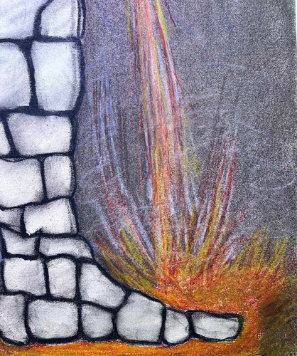 ALVARO ALMAGUER. Drawing. Contemporary art. Cuban Art. Collectable. Crayola. - Picture 4 of 6