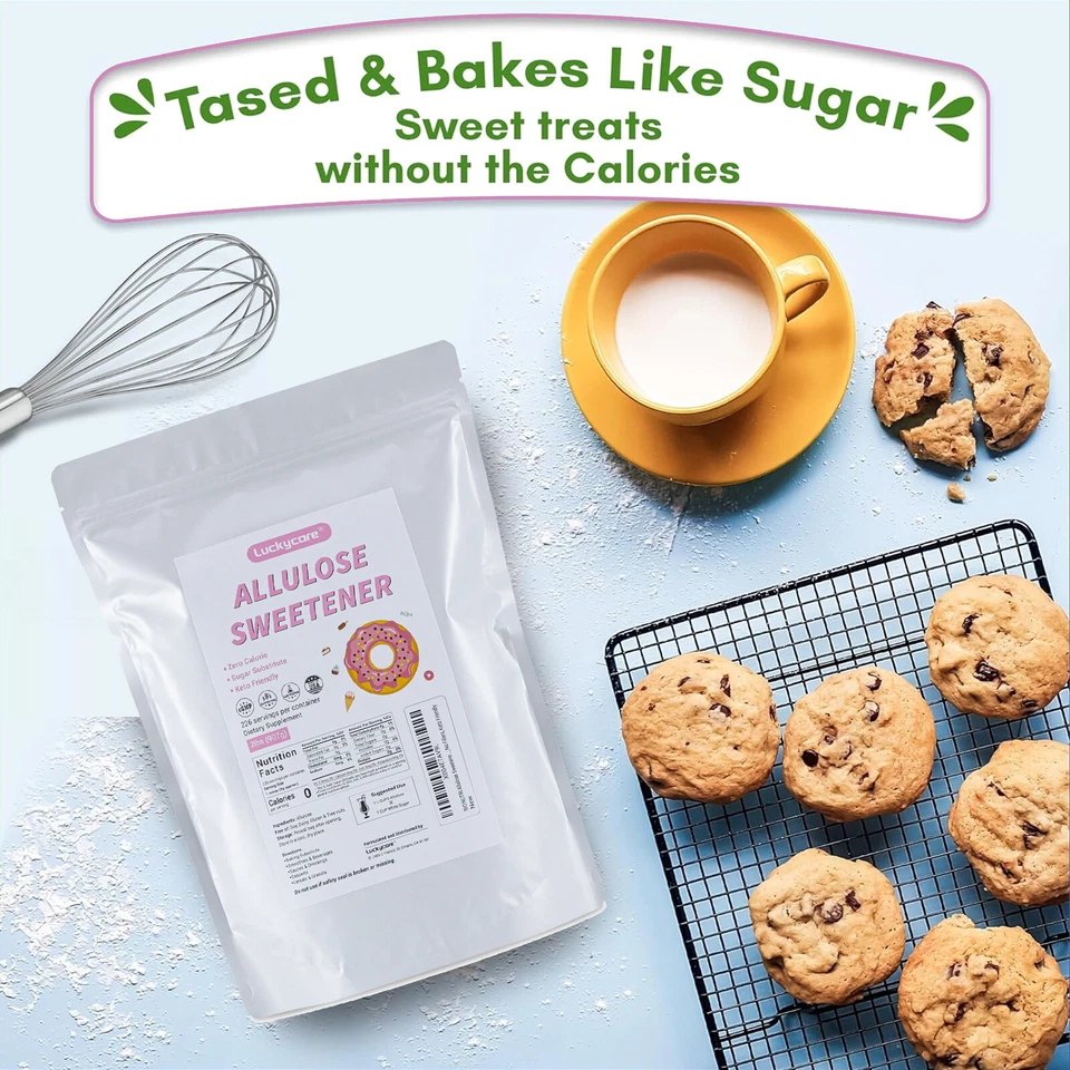 Edulcorante de alulosa mezcla cero calorías sustituto natural del azúcar ceto amigable 2 lb Foto 4 de 4