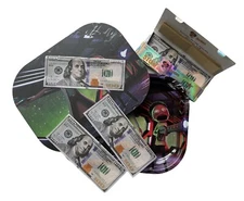 Rolling Tray -5.5”x7”- $100 Bill Rolling paper