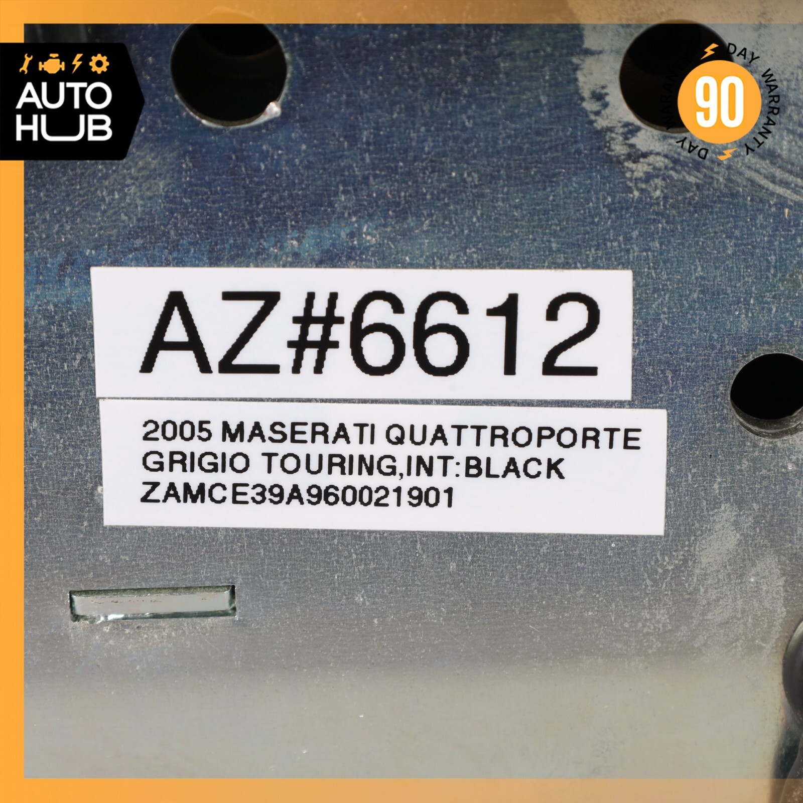 03-13 Maserati Quattroporte M139 Rear Center Seat Headrest Black OEM