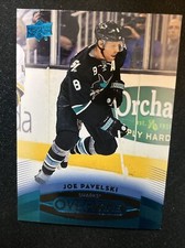 15-16 UD Overtime Hockey Blue Parallel SP 9 Joe Pavelski