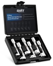 Orion Motor Tech 12 Dr Diesel Injector Line Socket Wrench Set 6pc 12pt Diesel