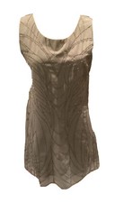 Size 14 grey silver lipsy beaded sparkyl knee length shift occasion dress