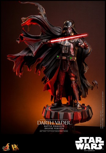Pre-order Hot Toys DX45 1/6 Star Wars Darth Vader Toy Battle Damaged Deluxe Ver. - Picture 1 of 24