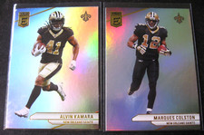 ALVIN KAMARA/MARQUES COLSTON 2-CARD LOT 2024 Donruss Elite NEW ORLEANS SAINTS