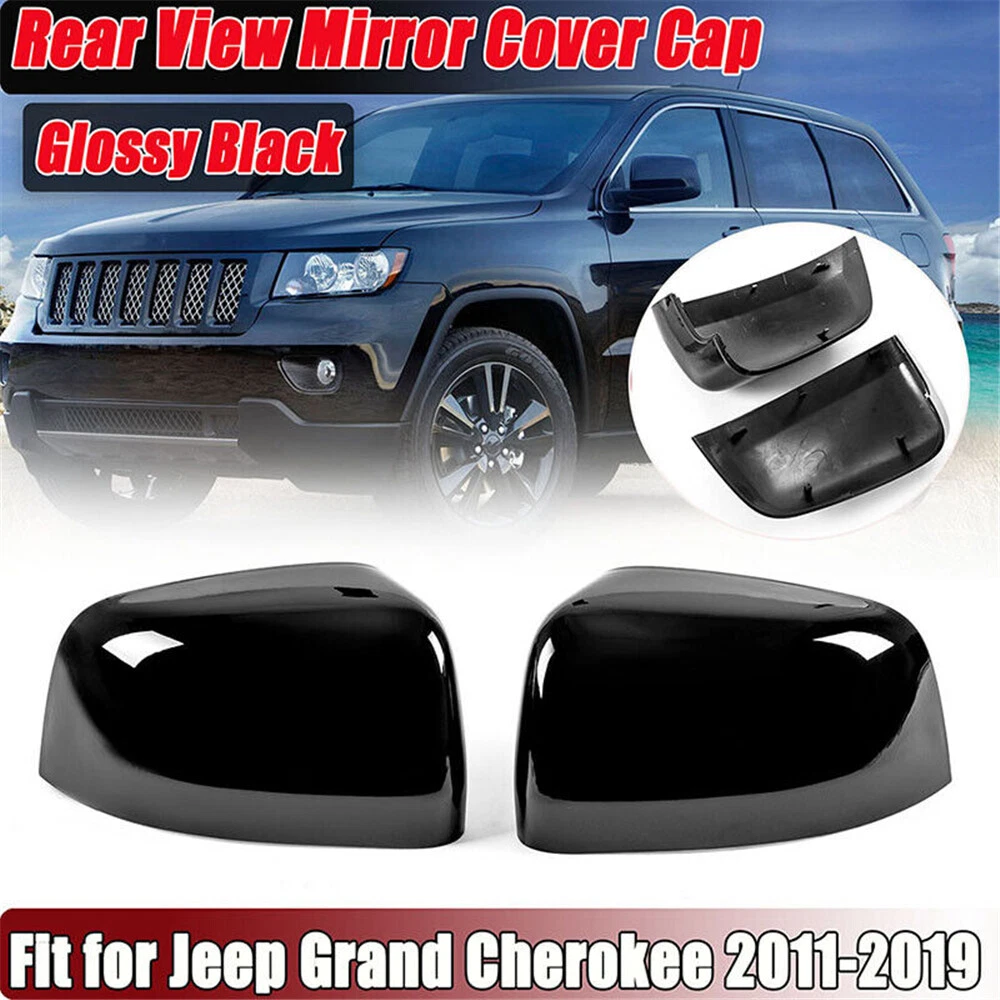 Right Left Rear View Mirror Covers For 11 19 Jeep Grand Cherokee