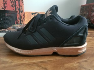 adidas flux womens black and gold