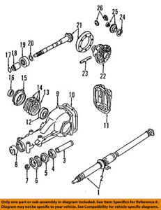 Subaru Rear Differential Chart