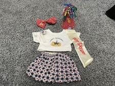 Build A Bear Happy Birthday Set Sash Hat Shirt Shorts