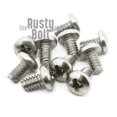 #4-40 x 3/16'', Phillips Pan Head Screws, A2 304 18-8, Stainless Steel