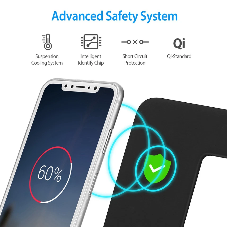 3合1无线快速充电器充电站底座适用于iWatch iPhone X 11 — 第 3/4 张图片