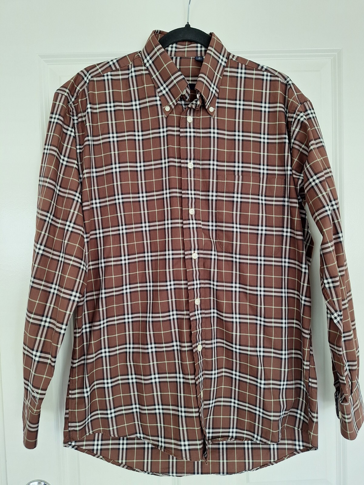 Burberry Mens Sz M Button Down Dress Shirt